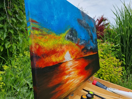 Sunset storm 1