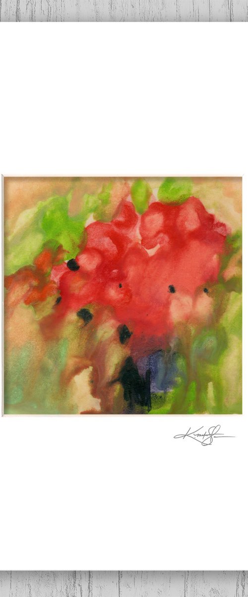 Encaustic Floral 59 by Kathy Morton Stanion