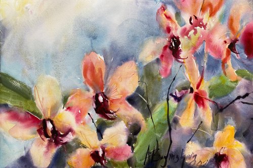 Orchids 18 by Anna Boginskaia