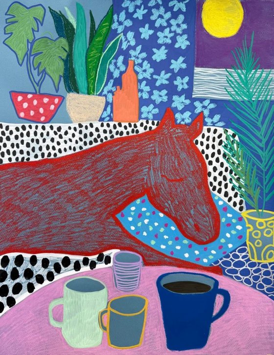 Horse in a Room Full of Color