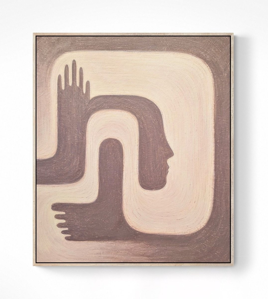 - Self-Contact” By Yana Dulger, 37 X 43, Artwork For Sale On Artfinder