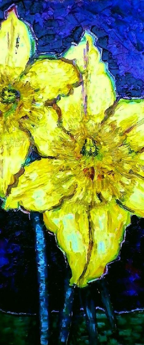 Two daffodils by Richard Meyer