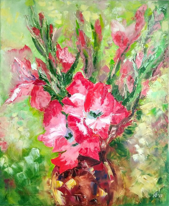 Bouquet of gladioli