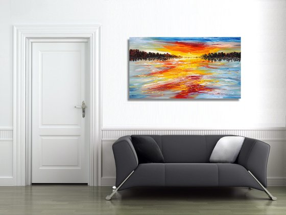 Romantic Evening Lake C 1