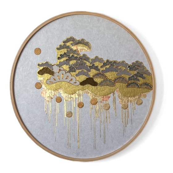 Cloud of Pines ~Timeless~ (Kimono Upcycled )