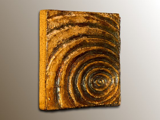 Woodcuts #6 | Group of 6 Textured Wood Wall Sculptures