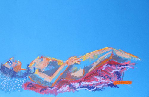 Nude on Blue by Catherine O’Neill