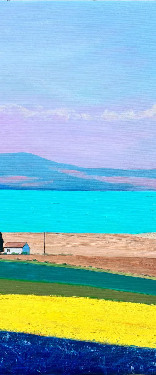 “Lake house” by Olga Gamy