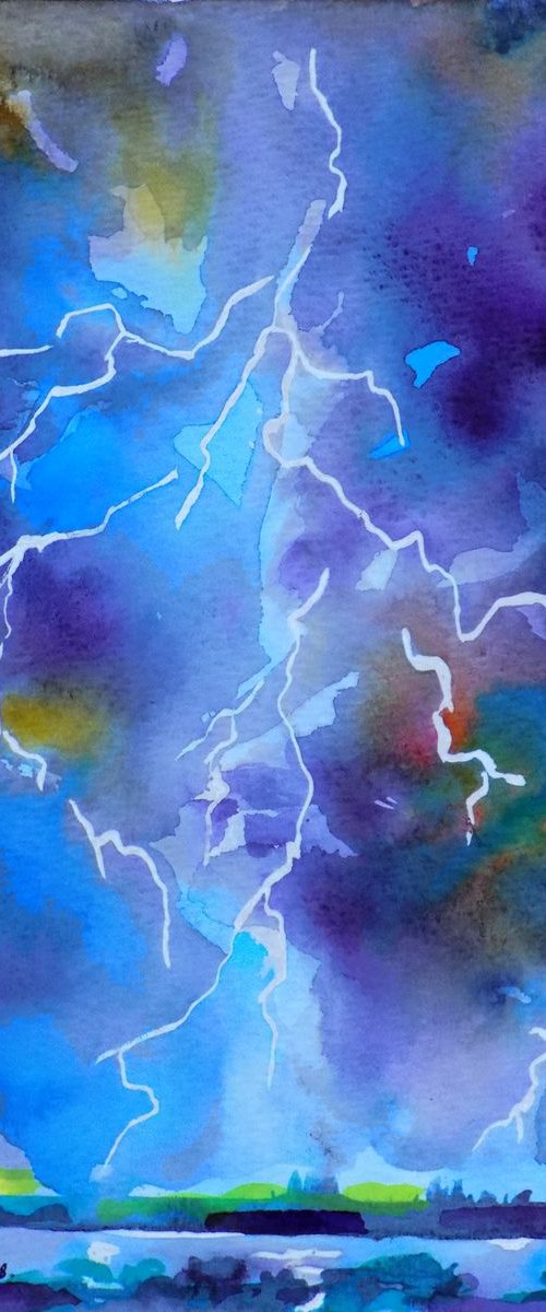 Lightning storm II by Maja Grecic