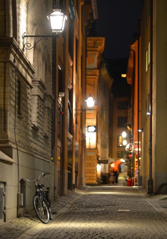 " Old street. Stockholm " Limited edition 1 / 50