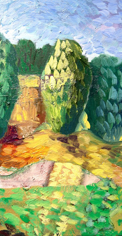 Sunny Trees by Elizabeth Anne Fox