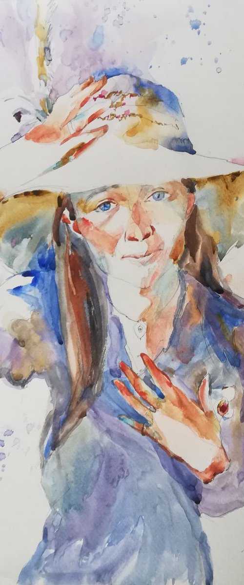 COMMISSION FOR LAURIE: White Hat by Jelena Djokic
