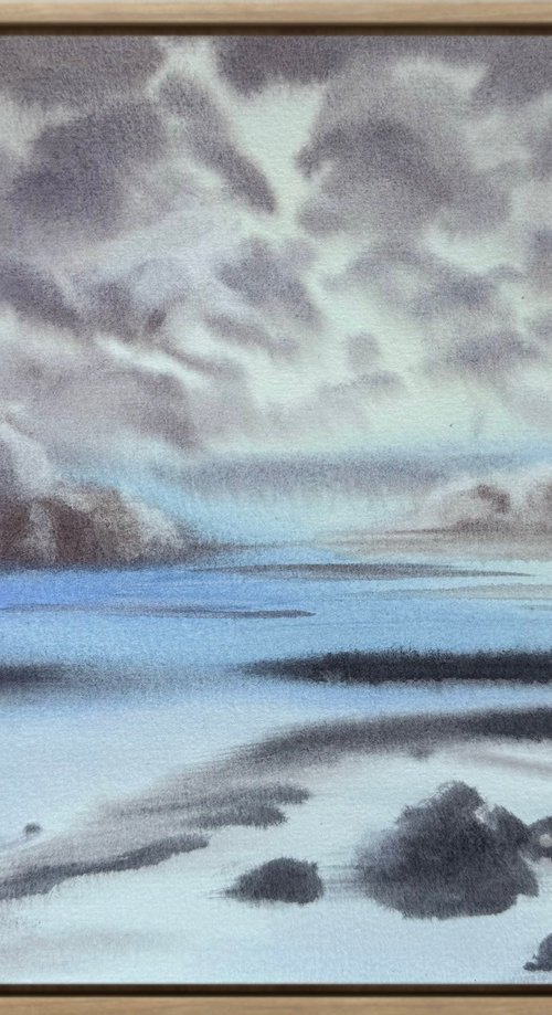 Silence Seascape Plein air by Yuliia Sharapova