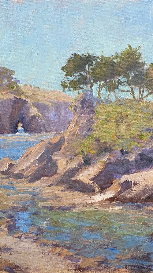 Plein Air Seascape Mendocino Coast by Tatyana Fogarty