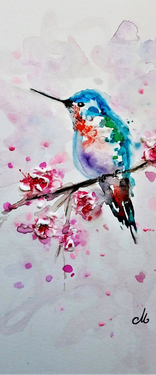 Hummingbird song /gift idea/free shipping in USA by Cristina Mihailescu