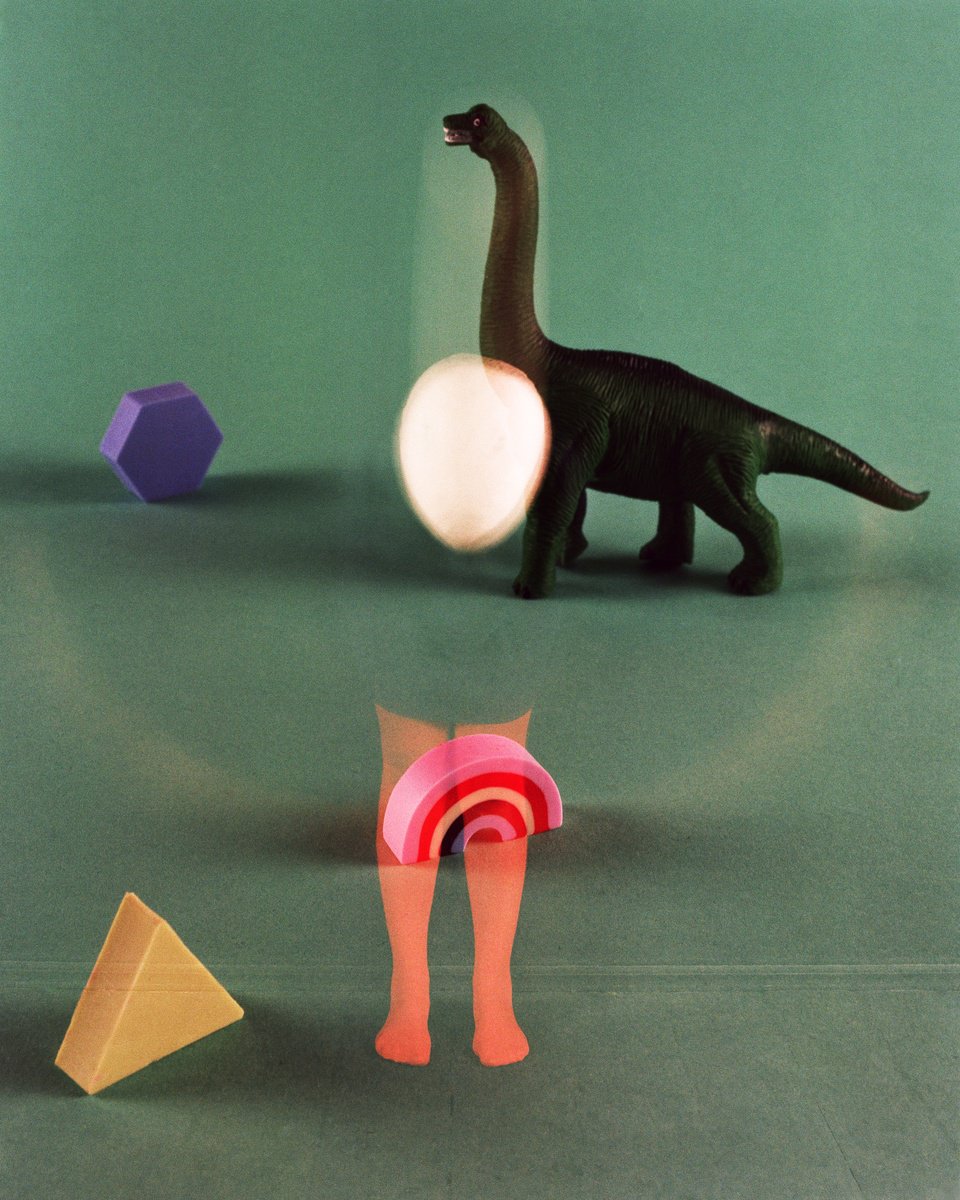 Surrealistic Still Life Photograph By Tania Serket, 16 X 20", Dinosauria, Original Artwork