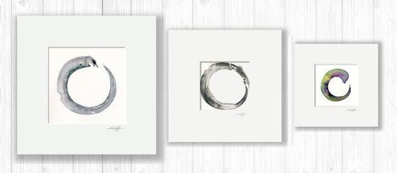 Enso Serenity Collection 2 - 3 Enso Paintings