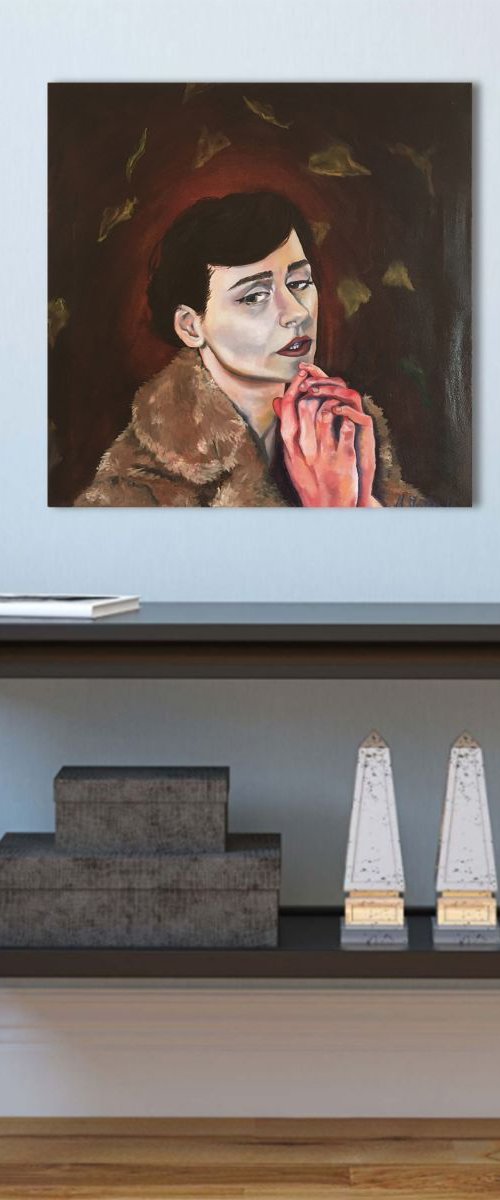 The start of autumns soul draws us all alone. 2016 50x50 by Michael DeLarge