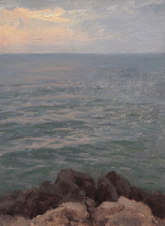 Waves at Sunset