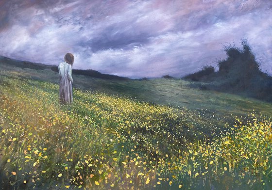 Woman With Yellow Flowers