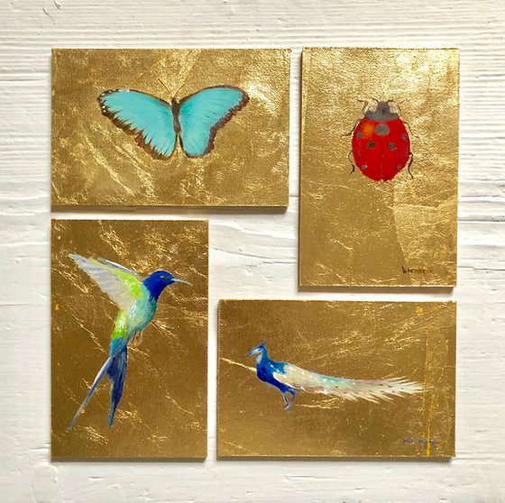 Four Golden paintings