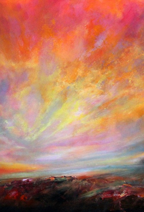 No Illusions #1 - Large original landscape by Cecilia Frigati