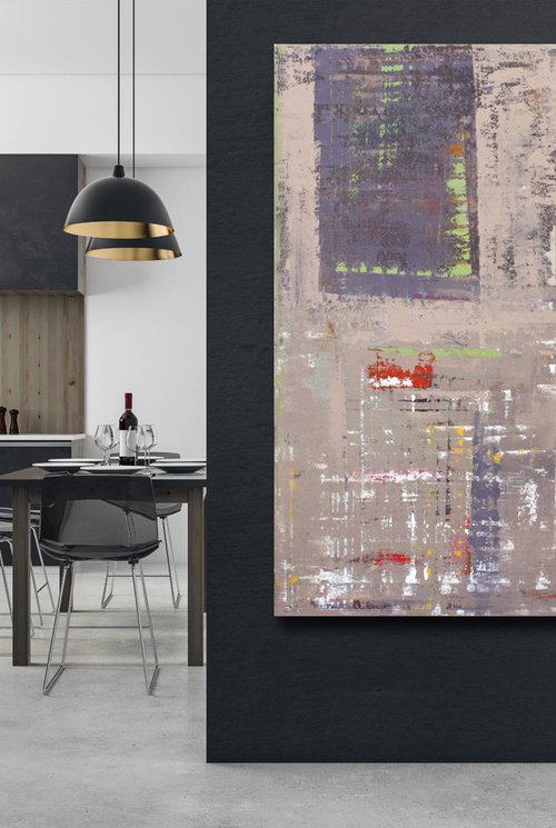 large painting 200x180 Fog by Veljko  Martinovic