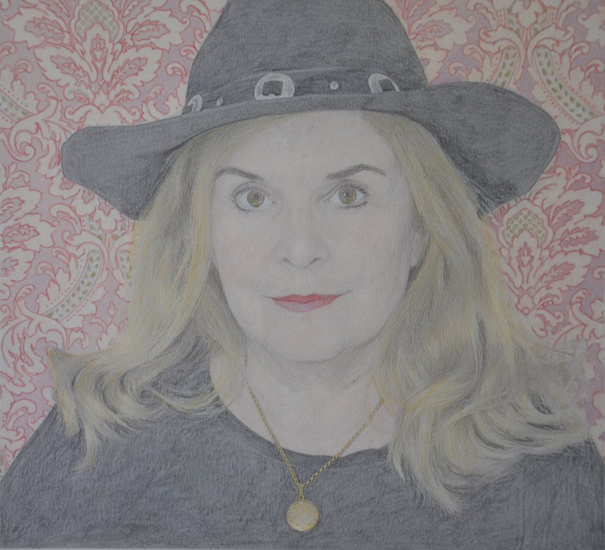 Self Portrait in a Cowboy Hat by Linda Southworth