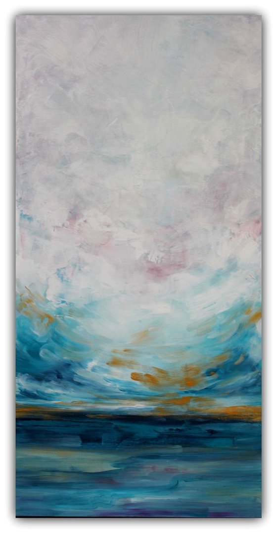 Out to Sea - Abstract Seascape Painting