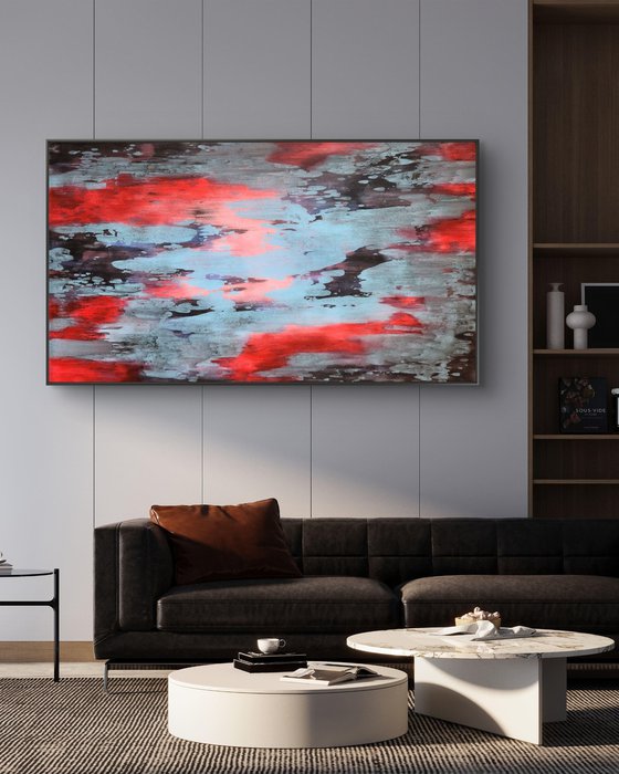 REFLECTION III-Contemporary Abstract Painting