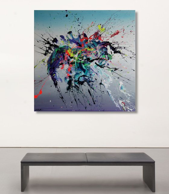 Emotional Release III (Spirits Of Skies 081040) - 90 x 90 cm - XL (36 x 36 inches)