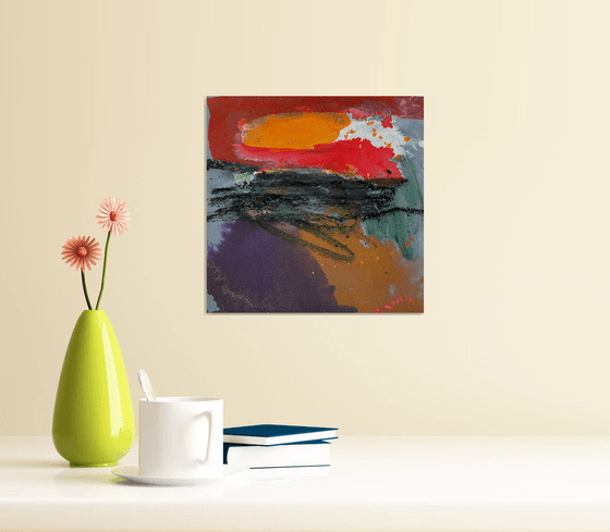 Abstract painting "Summer Moments 2021"