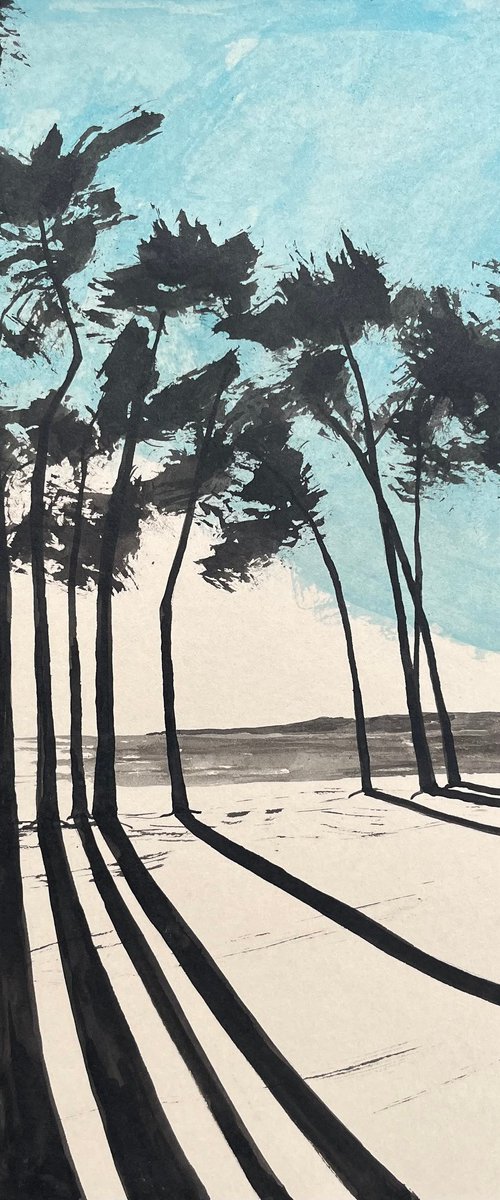 Cap Coz - Indian ink by Cadiou Frederic