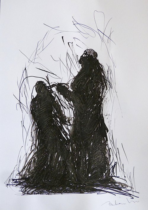 Silhouettes, 21x29 cm, EXCLUSIVE to Artfinder by Frederic Belaubre