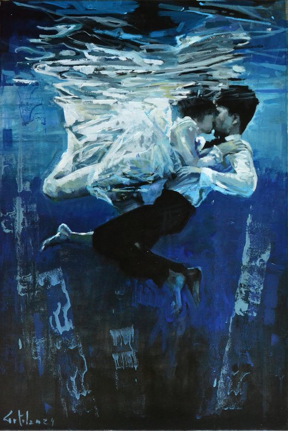 Kissing underwater