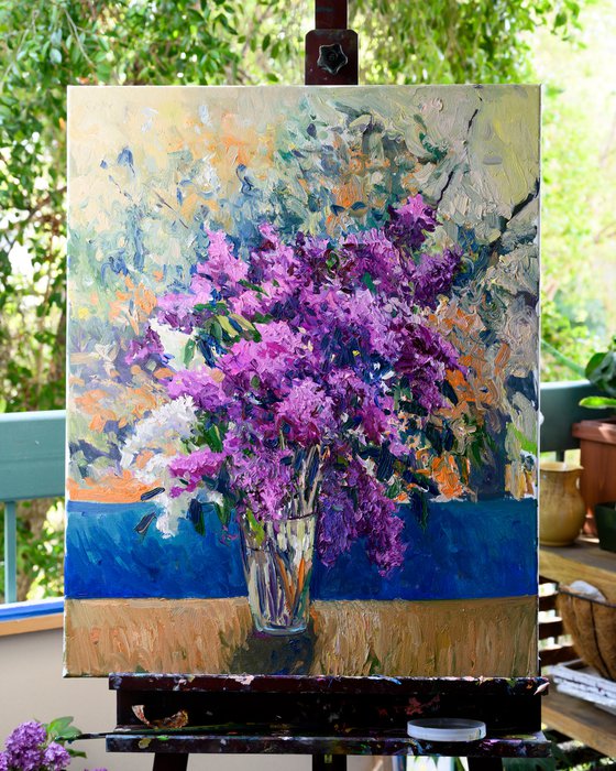 LIlacs in the balcony