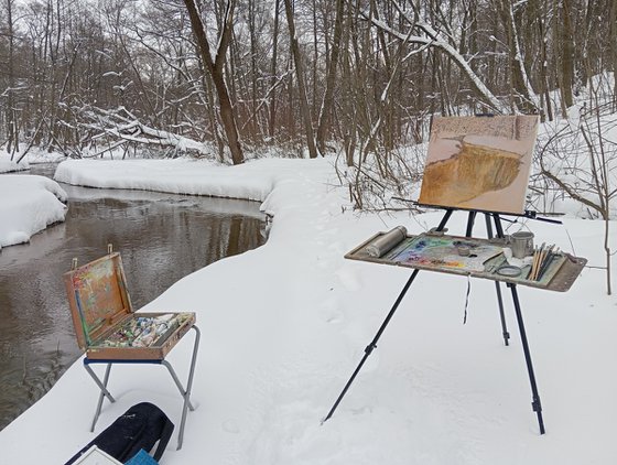 The Churilikha River flows