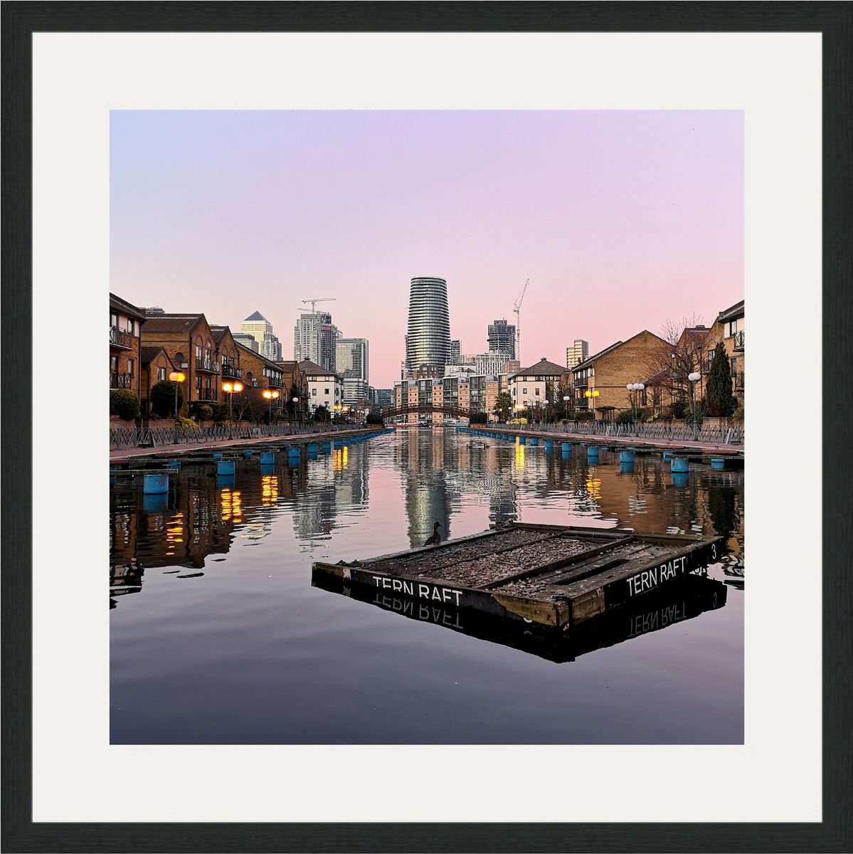 Harboured Colours - London Photography Print, 21x21 Inches, C-Type, Framed by Amadeus Long