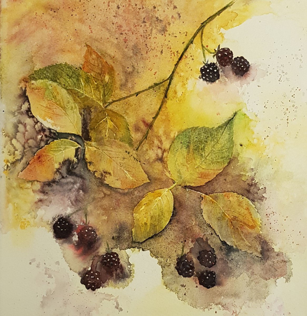 Autumn Blackberries by Michele Wallington