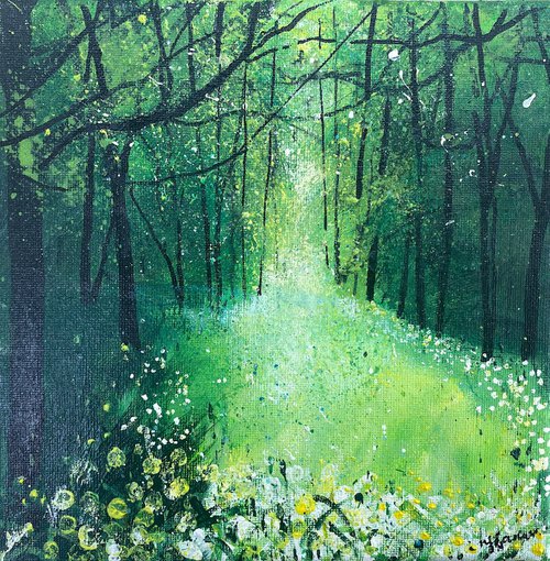 Seasons - Spring wild garlic woods by Teresa Tanner
