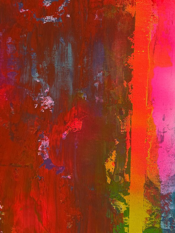 Abstract Red and Yellow