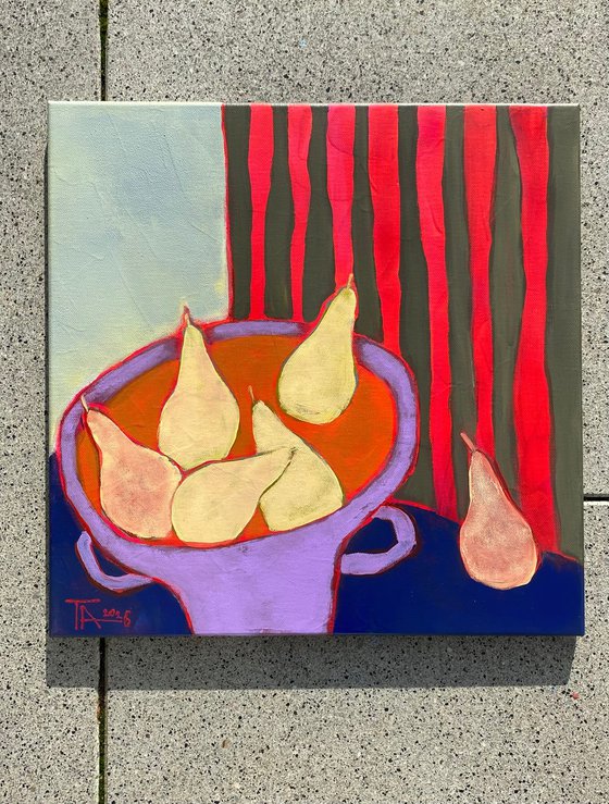 Still life with pears.