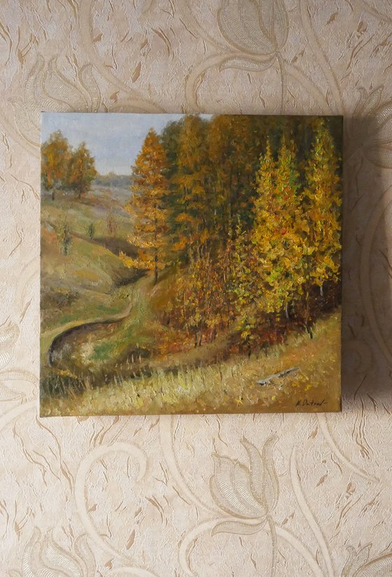 The Autumn Forest - autumn landscape painting