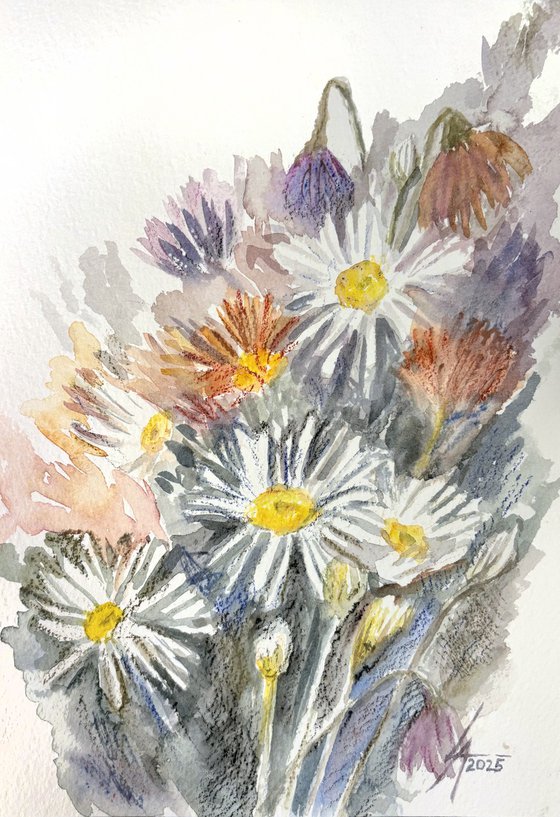 Summer embraces (Triptych)