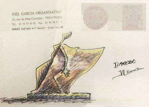 ICARESSE (mail art) by Jean-Luc Lacroix