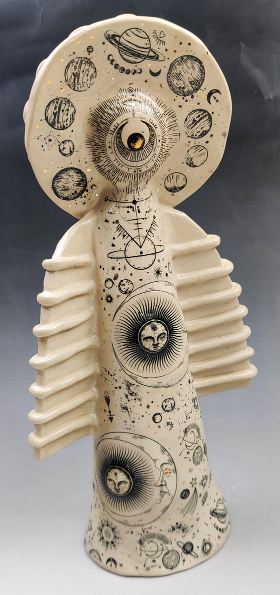 Ceramic | Sculpture | Angel of the Light of Universe