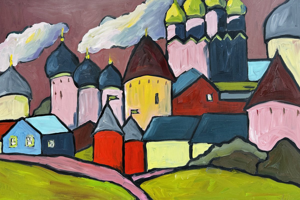 City In Color By Irina Anis, 24 X 16, Artwork For Sale On Artfinder