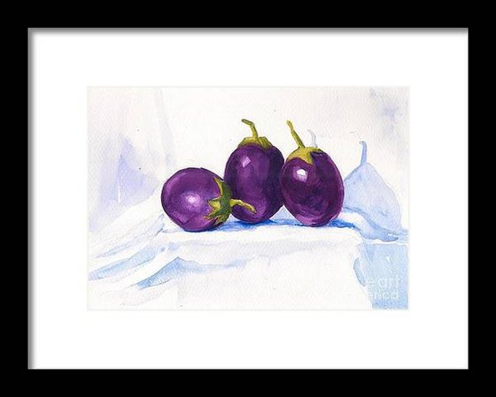 Still life with brinjals - aubergines 17