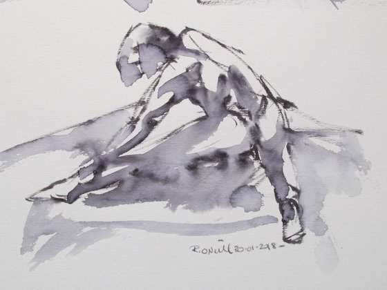 Royal Academy Life drawing live Jan 25 2018 -2