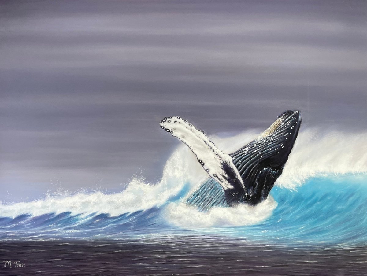 Photorealistic Animal Pastel Drawing By Maria Tran, 16 X 12", In The Moment, Original Artwork